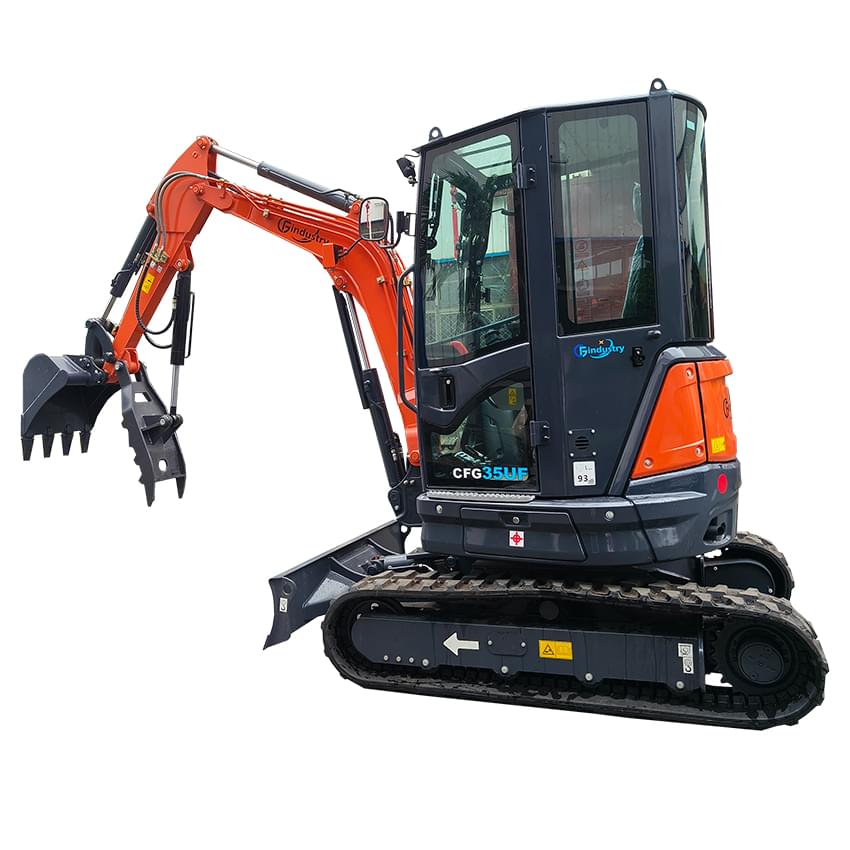 2.8 Ton, Kubota Diesel Engine Mini Excavator w/ Hydraulic Thumb | CFG-35UF - Image 3