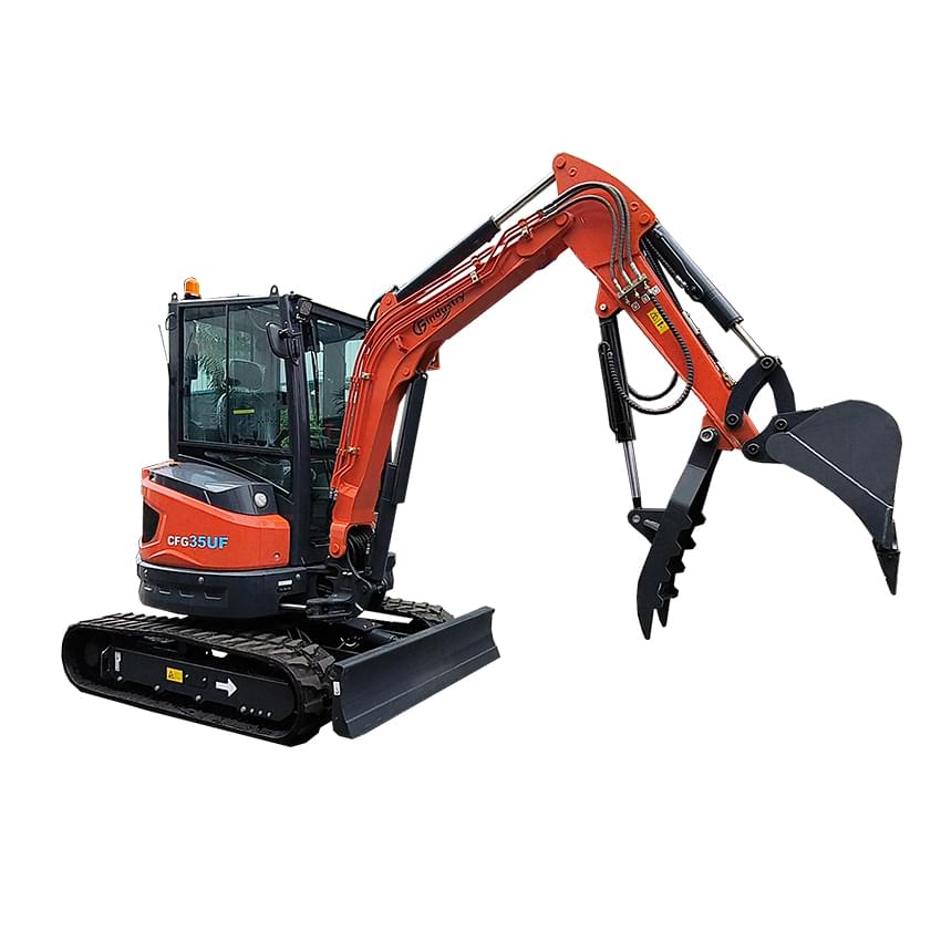 2.8 Ton, Kubota Diesel Engine Mini Excavator w/ Hydraulic Thumb | CFG-35UF - Image 7