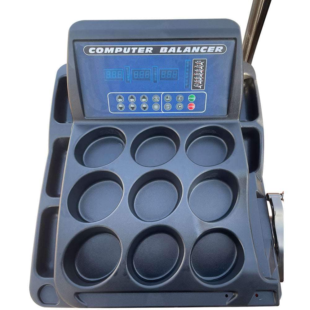 Wheel Balancer 10''-24'' Rim Diameter, With Protection Hood | AGT-WB24 - Image 8